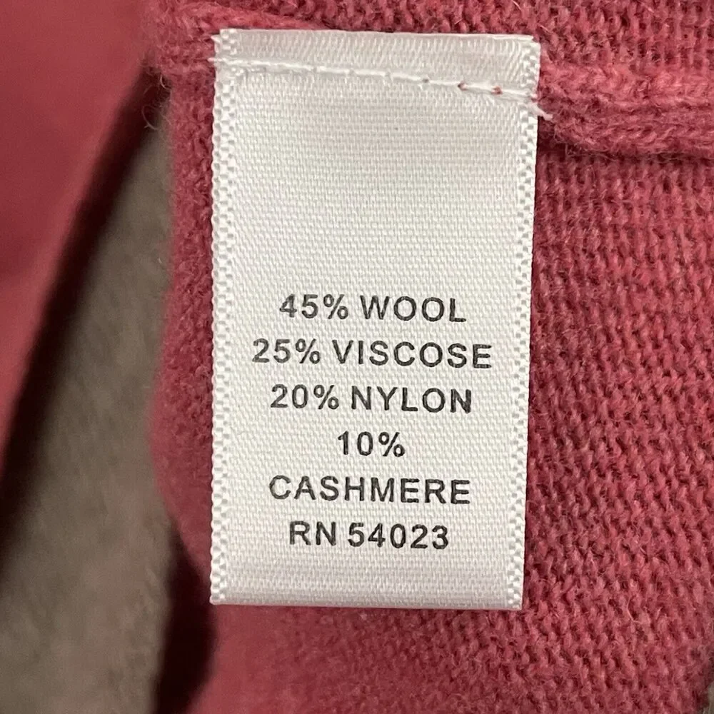 Banana Republic Cardigan Sweater Womens Size Large Pink Button Up Wool Cashmere - Picture 10 of 12